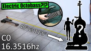 Electric Octobass History and EBow Test [upl. by Niawd]