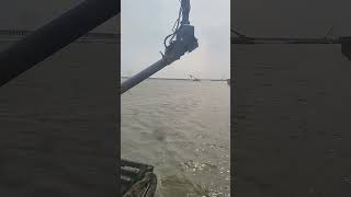 Water cement pole fixing process Good tools and machinery make work easy [upl. by Idarb]