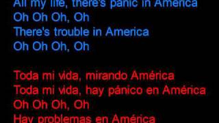 Razorlight  America  Letra en español y en inglés en la pantalla [upl. by Alieka598]