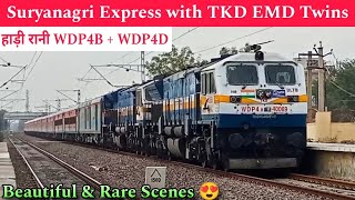 Suryanagri Express with Double Diesel locomotives ❤️🌟 [upl. by Enilarac]