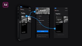 Adobe XD Multiple Interactions Prototype Tutorial [upl. by Nomahs]