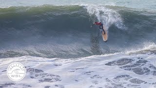 2018 Longboard Pro Espinho scores heavy surf in Portugal [upl. by Einnel]