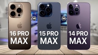 iPhone 16 Pro Max VS iPhone 15 Pro Max VS iPhone 14 Pro Max [upl. by Zadoc]