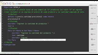 Calcular el precio total de una compra de “n” productosSEP09 04 [upl. by Fagin]