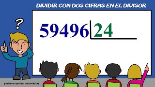 Divisiones exactas Como dividir por 2 cifras Ejercicio 01 [upl. by Ahsital]