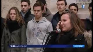 JT FR3 Journée commémoration 2015 Travail de MataMalam avec élèves de lycée et collège [upl. by Eloci]