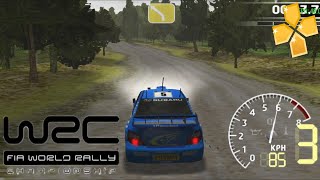 WRC FIA World Rally Championship  PSP Gameplay  PPSSPP [upl. by Enilesoj]