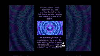 852 HZ PURE TONE SOLFEGGIO FREQUENCYRETURN YOUR CELLS TI SPIRITUAL ORDER 3RD EYE CHAKRA TUNEUP [upl. by Scott]