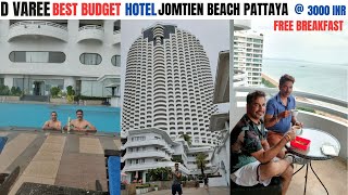 D Varee Jomtien Beach Pattaya Best Budget Hotel under 3000 INR free Breakfast Best place to Stay [upl. by Veno]