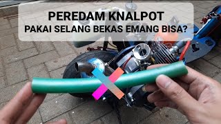 Peredam knalpot scooter 2T 2tak goped pakai selang air bekas [upl. by Stormie]