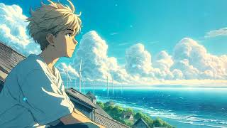 🌊 Ocean Breeze Lofi Relax amp Reflect by the Sea ☀️ [upl. by Anewor]