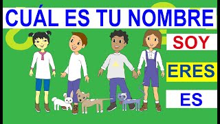 TODO Spanish for kids  Lesson 3  ¿Cuál es tu nombre  Español para niños [upl. by Pinchas]