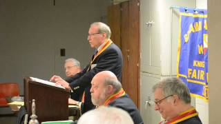 Knights of Pythias Cardozo Lodge Chancellor Commander opening remarks [upl. by Eiznil]