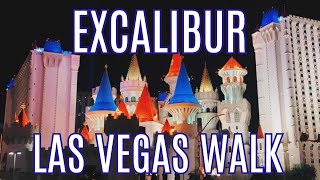 Excalibur Hotel amp Casino Las Vegas Walking Tour  Las Vegas Walk 2024 [upl. by Okuy950]