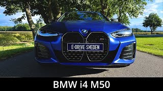 2023 BMW i4 M50 544hp  Walkaround  Acceleration  Fly by  Range test  4K [upl. by Ettegroeg]