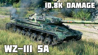 WZ111 model 5A WoT – 7Kills 108K Damage [upl. by Thorley]