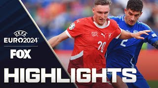 Switzerland vs Italy Highlights  UEFA Euro 2024  Round of 16 [upl. by Idoj]