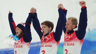 United States wins stunning gold medal in mixed team aerials  Winter Olympics 2022  NBC Sports [upl. by Teena]