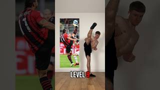 Footballers poses level 1 to 10 ⚽ flexibility yoga workout mobility gym amazing football wtf [upl. by Gabrielli]