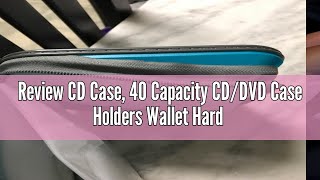 Review CD Case 40 Capacity CDDVD Case Holders Wallet Hard Plastic DVD Disc Cases Storage Binder [upl. by Earased]