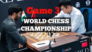 Gukesh 🆚 Ding Brilliant comeback Game 3 World chess championship 2024 [upl. by Henrie632]