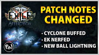 PoE 323 Cyclone quotBUFFEDquot EK NERFED  New Teaser Reveals [upl. by Faina6]