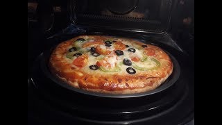 মাইক্রো ওভেনে পিজ্জা তৈরীর সহজ রেসিপি  Pizza Recipe on Micro Oven  Vegetable Pizza Recipe [upl. by Ynohtnakram6]