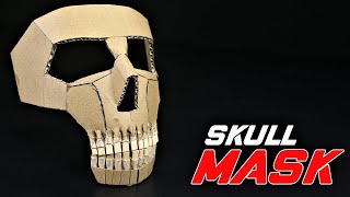 How To Make A Skull Face Mask From Cardboard [upl. by Mariann]