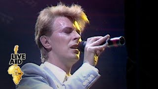 David Bowie  Heroes Live Aid 1985 [upl. by Fidel722]