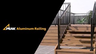 Peak Aluminum Railing  Stair Railing Installation [upl. by Rufford]