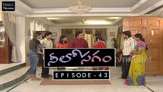 Neelosagam Telugu TV Serial  Episode 43  Sai Mitra Hemanth Narmada Avinash [upl. by Alym]