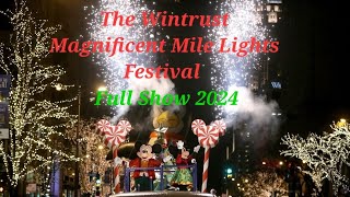 The Wintrust Magnificent Mile Lights Festival Parade Full Show 2024 Chicago [upl. by Thurber646]