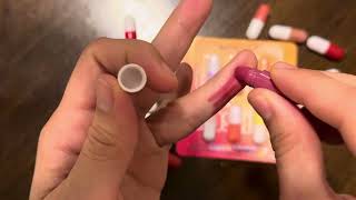 4 Minutes Unboxing and Satisfying Capsule Lipstick  ASMR  Satisfying Video [upl. by Odine]