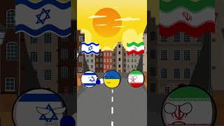 allies of Iran and Israel countryballs russia usa germany turkey france pakistan china [upl. by Megan]