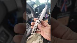 Grackle Action edc everydaycarry titanium blade trending shorts knifeskills viralvideo [upl. by Davies]