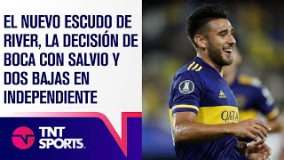 El nuevo escudo de RIVER ⚪🔴  La decisión ❗ de BOCA con SALVIO  Dos bajas ❌ en INDEPENDIENTE [upl. by Jamesy]