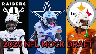 2025 NFL MOCK DRAFT  NEW 1 PICK [upl. by Cyb18]