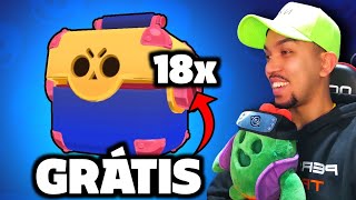 ABRI 18 MEGACAIXAS GRÁTIS E ISSO ACONTECEU BRAWL STARS [upl. by Giannini]