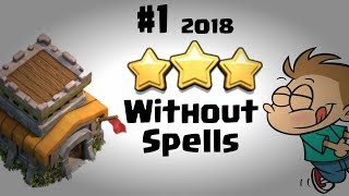 TOWN HALL TH8 BEST WAR ATTACK STRATEGY EVER 2018  TH8 3 STARS WITHOUT USING SPELLS CLASH OF CLANS [upl. by Bussey376]