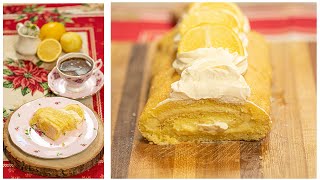 Make this Beautiful Lemon Roulade [upl. by Ahsiat]