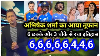 Abhishek Sharma ka Aaya tufan chhah chhakke aur 324 Racha Itihaas Teesra T20 [upl. by Asante]