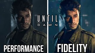 Until Dawn Remake PS5 Performance vs Fidelity Graphics Comparison [upl. by Nnyltiak]