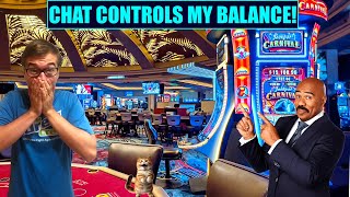 Chat Controls My ENTIRE Starting Balance Live Casino Game Mayhem [upl. by Elatnahs361]