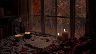 Autumn Rain on Window  Fall Forest Ambience  Sleep amp Work with Relaxing Rain [upl. by Issirk]