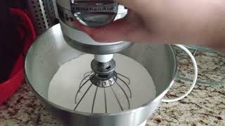 Whipping Up Heavy Cream with a KitchenAid Mixer to Make Whipped Cream [upl. by Ardnaik]