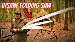 AMAZING SURVIVAL SAW  Worlds Largest Folding Saw [upl. by Aisayt]