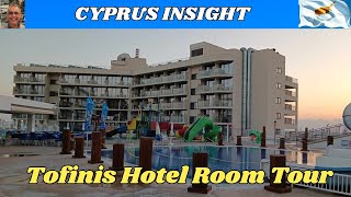 Tofinis Hotel Ayia Napa Cyprus  Room Tour [upl. by Mitchiner815]