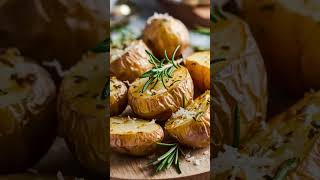 Garlic Roasted Potatoes Crispy Golden Perfection 🧄🥔 [upl. by Buchheim]