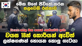 Korean exam 2024  කාටත් හොරෙන් කොරියන් යන පොඩි කොල්ලෝ 🇰🇷 [upl. by Anatole289]