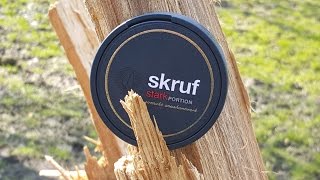 Snus review 61 Skruf Stark Portion 100 ecological tobacco [upl. by Berkly663]